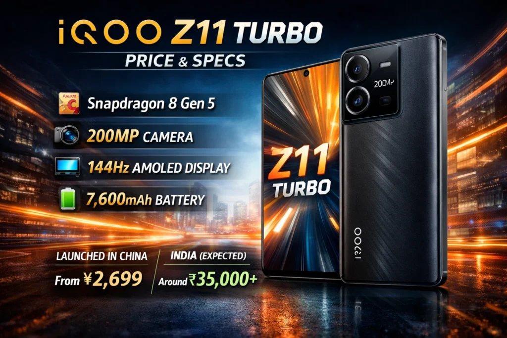 iQOO Z11 Turbo Price, Launch Details, and Full Specifications