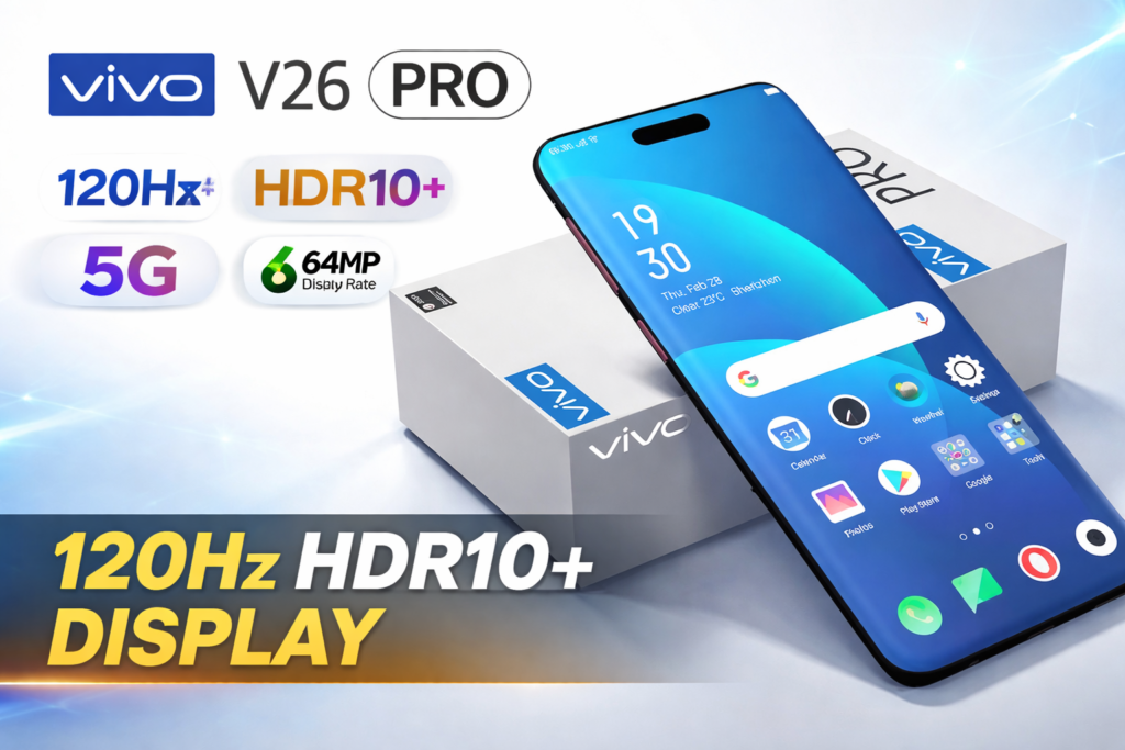 Vivo V26 Pro 5G – 120Hz Display, HDR10+, Specs, Price & Features