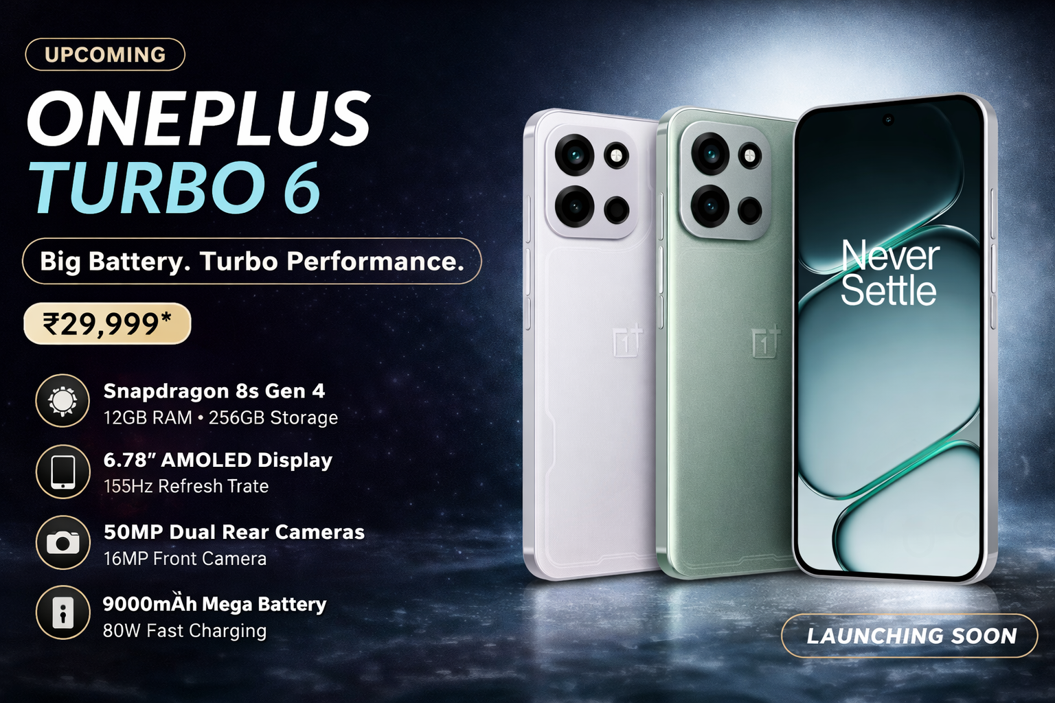 OnePlus Turbo 6 Price in India 2026: Full Specs & Review