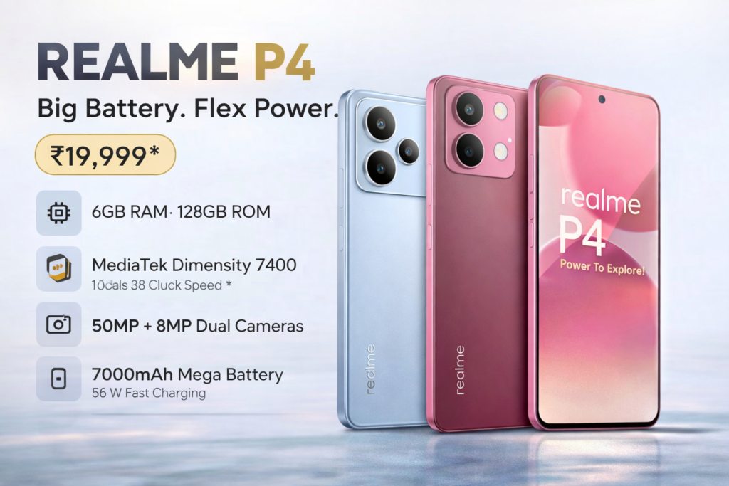 Realme P4 5G Price in India 2026: Full Specs & Review