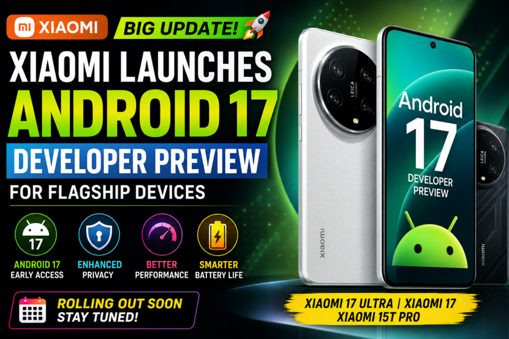 Xiaomi Launches Android 17 Developer Preview for Flagship Devices: Everything You Need to Know