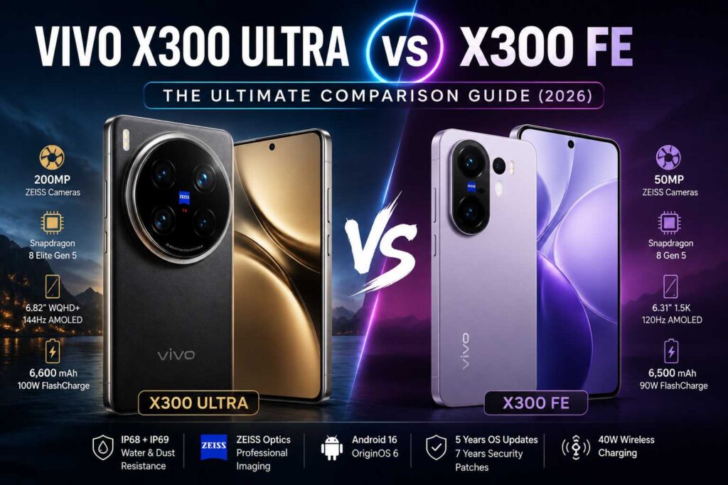 Vivo X300 Ultra vs X300 FE: The Ultimate Comparison Guide – Specs, Camera & Price